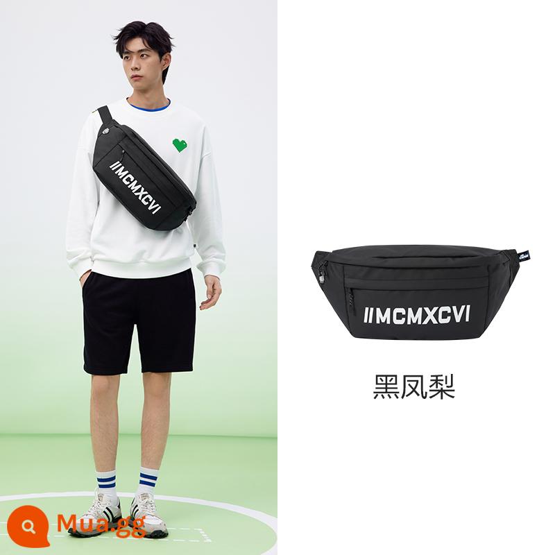 Túi Messenger Semir dành cho nam Thương hiệu hợp thời trang Túi cỡ lớn Túi satchel Túi đeo vai nam Túi thể thao nam Ba lô bé trai Túi đeo ngực thông thường dành cho nữ - đen