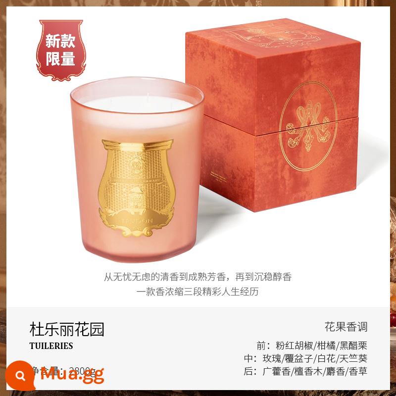 Cire Trudon Giáng Sinh Pháp nến thơm làm dịu tinh dầu hỗ trợ giấc ngủ hương thơm đám cưới sinh nhật Quà Tặng Năm Mới - Vườn Tuileries 2800g