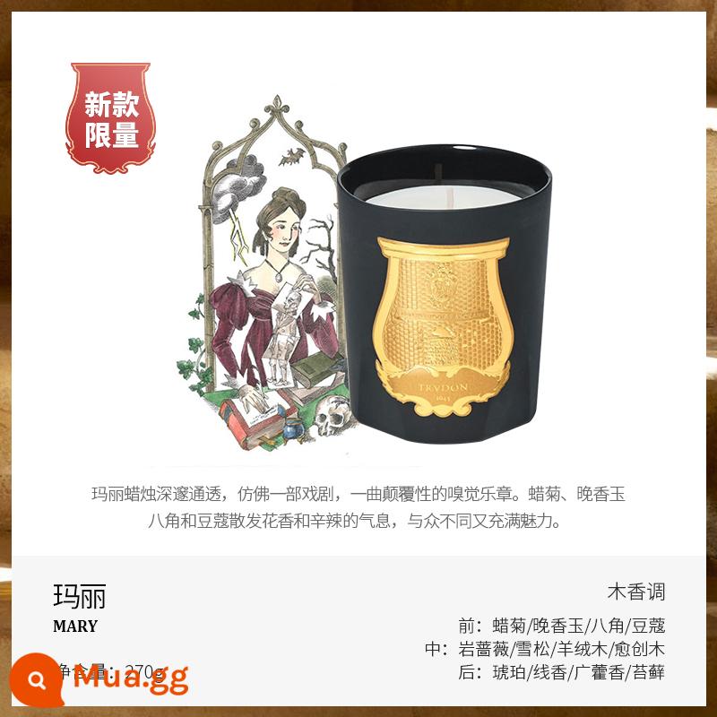 Cire Trudon Giáng Sinh Pháp nến thơm làm dịu tinh dầu hỗ trợ giấc ngủ hương thơm đám cưới sinh nhật Quà Tặng Năm Mới - Mary270g