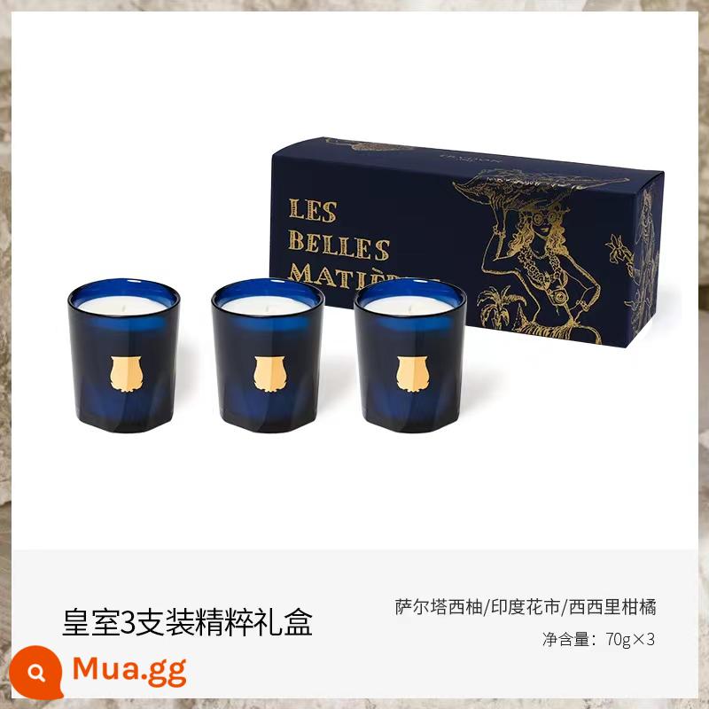 Cire Trudon Giáng Sinh Pháp nến thơm làm dịu tinh dầu hỗ trợ giấc ngủ hương thơm đám cưới sinh nhật Quà Tặng Năm Mới - Hộp Quà Tặng Ngày Lễ Ba Món Hoàng Gia