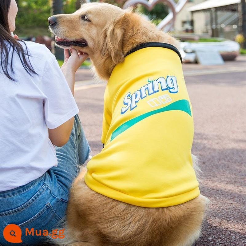 Năm mới cho chó lớn quần áo thu đông chó lớn cỡ trung bình chó tha mồi vàng Labrador Chó Samoyed thú cưng mùa đông - Áo len mùa thu đông-đường khâu màu vàng và đen