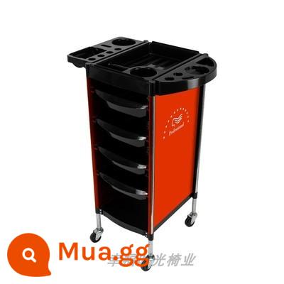 Nhuộm tóc xe đẩy tiệm làm tóc hiệu cắt tóc công cụ đặc biệt xe salon tóc thuốc nhuộm uốn thanh xe hơi retro xe nhựa - SF-031T đỏ 83*36*52cm