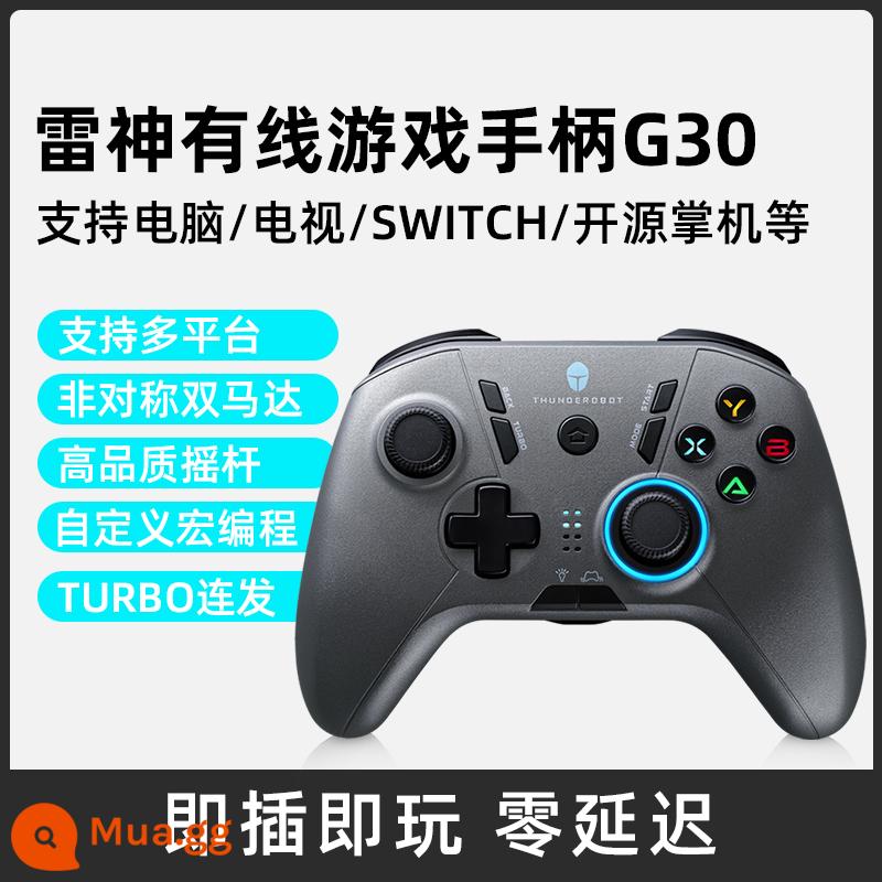 Tay cầm chơi game không dây Bluetooth Raytheon G50/G35 lập trình macro chế độ kép PC phiên bản máy tính chuyển đổi đài truyền hình di độngProNS Steam Android Apple Monster Hunter Yuanshin 1484 - G30 [có dây]