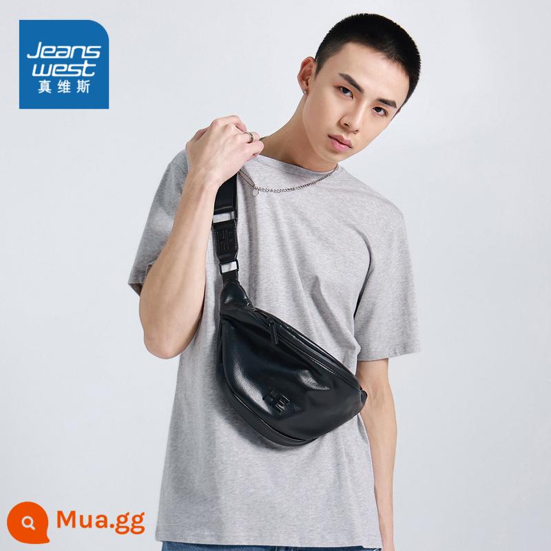 JW Jeanswest nam bông T-shirt mùa xuân và mùa hè đơn giản đồng màu trẻ trung cổ tròn ngắn tay T-shirt học sinh cao cấp - Đá xám 2075