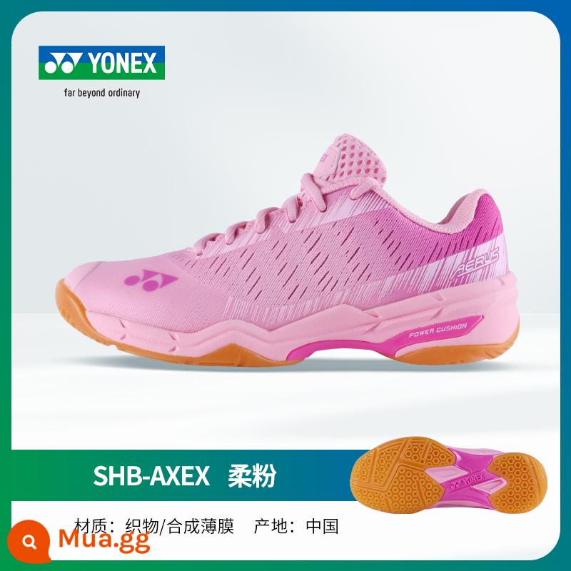 Giày cầu lông nữ chính hãng YONEX Giày cầu lông Yonex giày nữ giày thể thao yy thoáng khí chống trượt - Phong cách siêu nhẹ》Phấn mềm AXEX