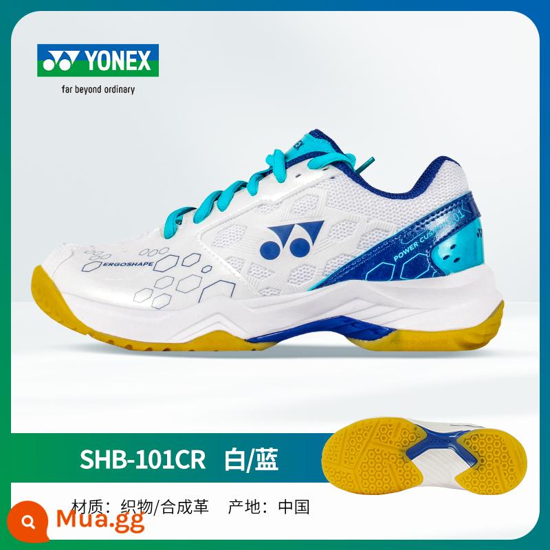 Giày cầu lông nữ chính hãng YONEX Giày cầu lông Yonex giày nữ giày thể thao yy thoáng khí chống trượt - 101CR trắng/xanh