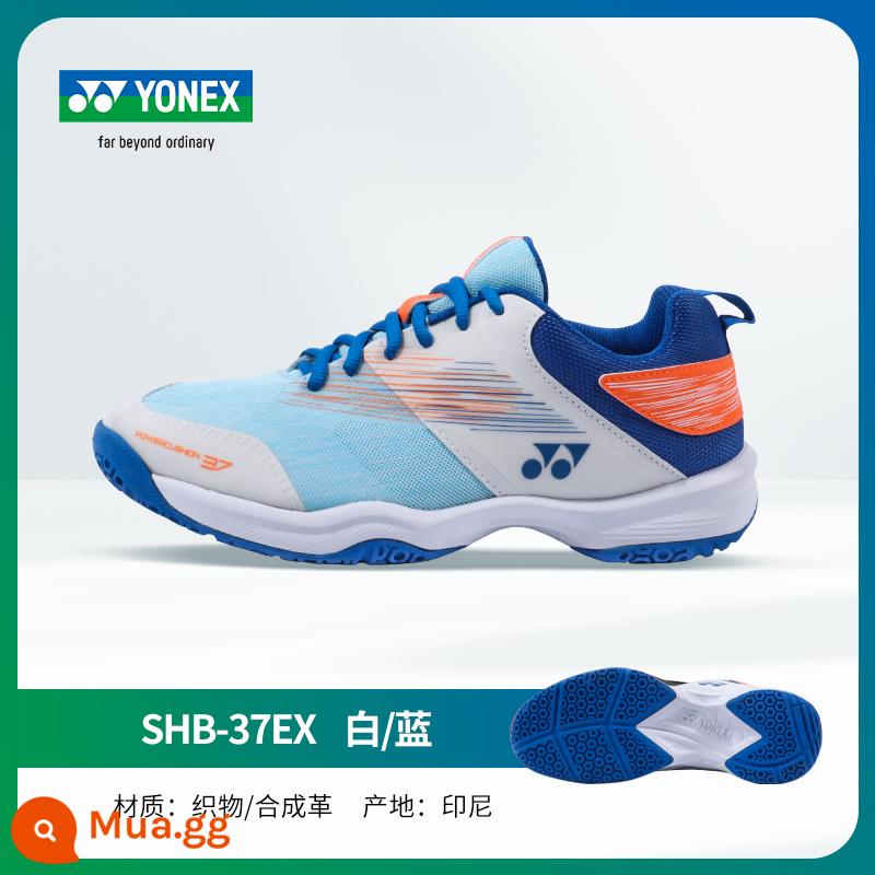 Giày cầu lông nữ chính hãng YONEX Giày cầu lông Yonex giày nữ giày thể thao yy thoáng khí chống trượt - 37EX trắng xanh