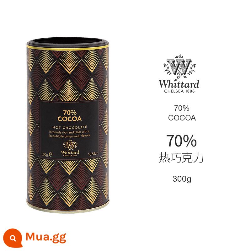 Bột ca cao sô cô la nóng Whittard nhập khẩu từ Vương quốc Anh bột uống sô cô la bột ca cao bột ca cao làm nước giải khát - Sôcôla nóng 70% 300g (có hiệu lực đến năm 2024.10)