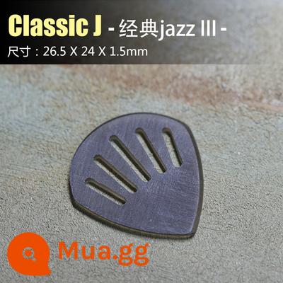 GEARXXX mới KAMEN PICK guitar điện bass mái chèo chuyên nghiệp được đánh bóng bằng tay chống trơn trượt chống mài mòn - Cổ điển J (jazz cổ điển) 1,5mm