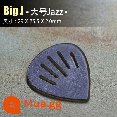 GEARXXX mới KAMEN PICK guitar điện bass mái chèo chuyên nghiệp được đánh bóng bằng tay chống trơn trượt chống mài mòn - Big J (Jazz) 2.0mm