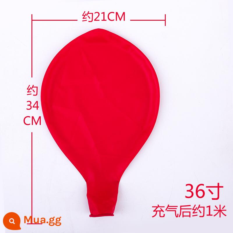 Dày 36 Inch Bóng Lớn Cực Lớn Nổ Bóng Cho Trẻ Em Chống Cháy Nổ Bóng Cao Su Đồ Chơi Trang Trí - 36 inch màu đỏ 5 miếng (máy bơm hơi)