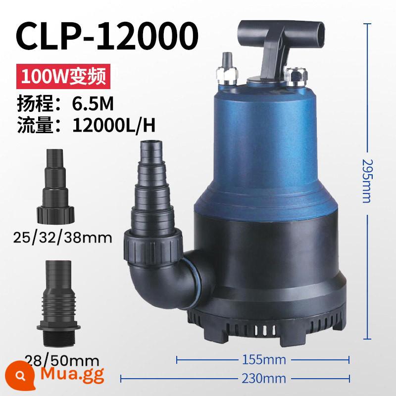 Sensen Bơm biến tần theo chiều dọc Koi Fish Pound Pool Bop Bottom Supmersible Pump Vòng lặp Rockery Loop - Chuyển đổi tần số 100 watt (tốc độ dòng chảy 12.000 lít mỗi giờ/cột nước cao 6,5 mét)