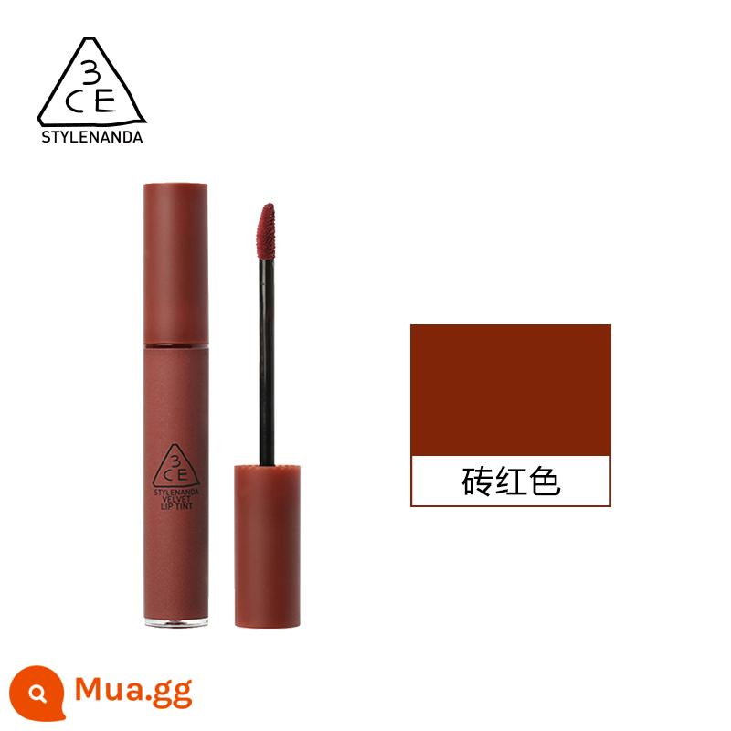 3CE/Sanxi Jade Velvet Lip Glaze Lip Clay Lipstick Brick Red Matte Lipstick Chính Hãng - 4g, TAUPE (đỏ gạch)