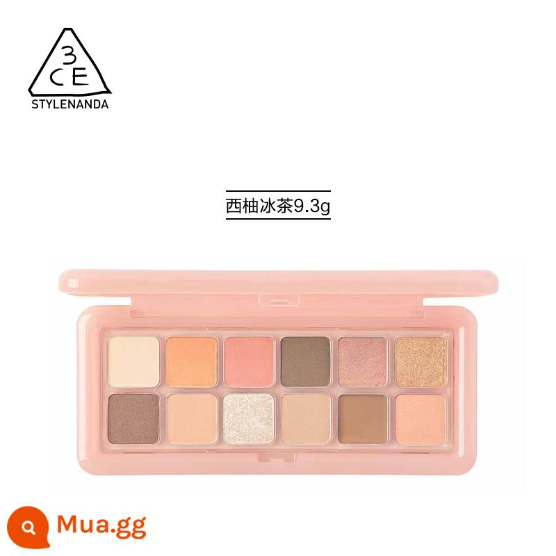 3CE/Sanxi Jade Style Eyeshadow Palette 12 Màu Phấn Mắt Đa Năng Bảng Xi Măng Chính Thức Xác Thực Trái Đất Nguyên Bản Màu Nâu - 9g,#CHEERY,trà đá bưởi