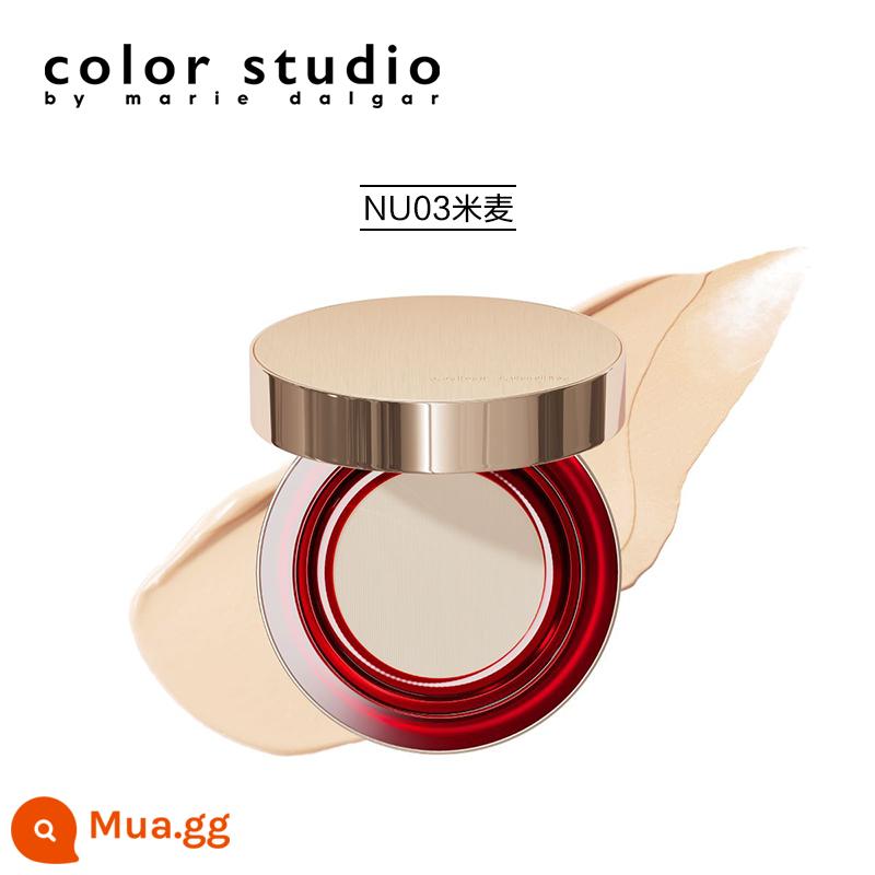 Color Studio/Mary Dalgar Color Studio Jing Run Light Đệm Không Khí Kem Cô Lập Kem Che Khuyết Điểm Dưỡng Ẩm - Lúa mì NU03, 30g