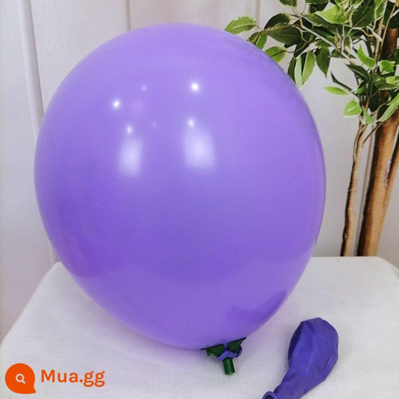 Đồ chơi trẻ em bong bóng chống cháy nổ dày 3,2 gram 12 inch trung tâm mua sắm mẫu giáo trang trí sự kiện đám cưới bố trí cảnh - Máy bơm không khí màu tím 3,2g 100