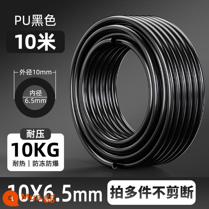 PU khí quản vòi khí nén máy bơm không khí khí quản cao áp 8*5/16/14/12/10/4/6/8mm khí quản - PU10*6.5 đen 10 mét