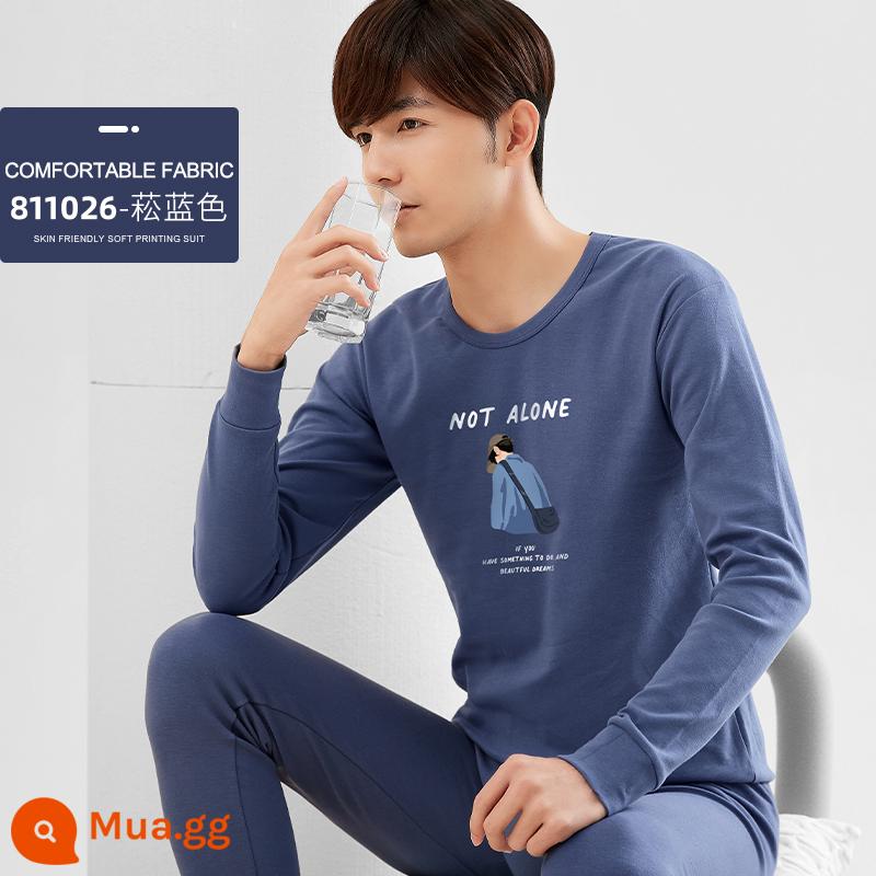 Bộ quần áo mùa thu cotton nguyên chất Ralph Lauren và quần vệ sinh dành cho thanh thiếu niên và quần áo mùa thu cho nam, áo len cotton, áo khoác sưởi mỏng - Bộ đơn (tải 026)