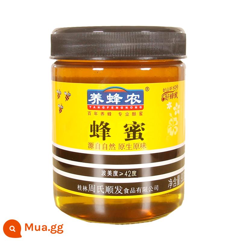 Người nuôi ong của Zhou Mật ong của Zhou 900g đóng chai nguyên chất tự nhiên đích thực trang trại mật ong trăm hoa mật ong đất - 900 gram mật ong (loại bán ở siêu thị)