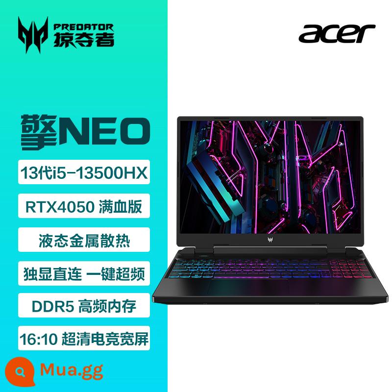 Acer/Acer Predator Qing Neo 2023 RTX4050/4060 card màn hình độc lập sách trò chơi máy tính xách tay Intel Core i5/i7 thế hệ thứ 13 hiệu suất cao Máy tính xách tay chính thức của Acer - Thanh Neo: i5-13500HX/RTX4050-6G/FHD 165Hz/16 inch