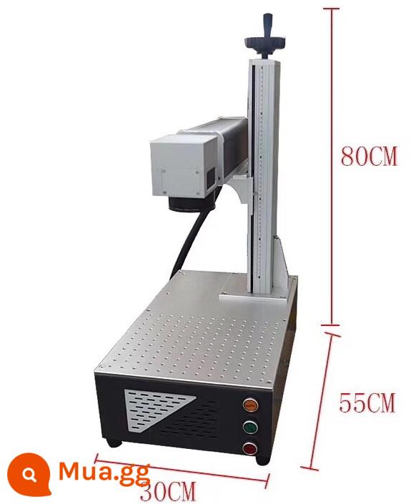 20W30W sợi máy khắc laser nhựa kim loại bảng tên thép không gỉ khắc sữa bột có thể khắc máy - Cáp quang di động 20W cấu hình cao