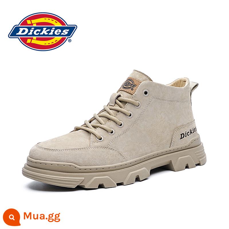 Giày bốt nam Dickies Martin giày cao nam mùa xuân giày nam mùa xuân và mùa thu giày thường nam giày thủy triều giày bốt nam ống giữa - Khaki