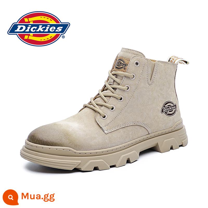 Giày bốt nam Dickies Martin giày cao nam mùa xuân giày nam mùa xuân và mùa thu giày thường nam giày thủy triều giày bốt nam ống giữa - S74 màu be