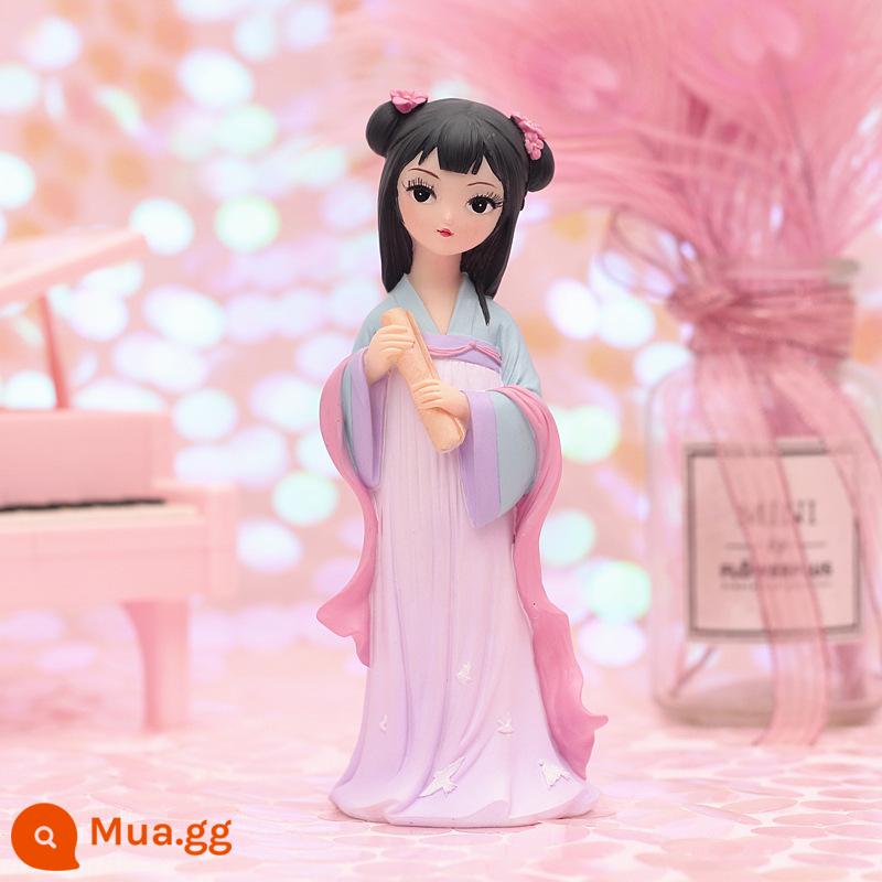 Búp bê Tử Cấm Thành Khá Gege Wenchuang Dolls Đồ trang trí Dòng Cung điện Phong cách cổ xưa Trang phục cổ đại Búp bê lụa Phong cách Trung Hoa Quà tặng nhỏ - 060-15 Đọc sách trong vườn