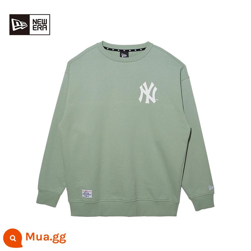 Kỷ Nguyên Mới Yihua MLB Series Cổ Điển Ny Áo Len La Cặp Dài Tay Cổ Tròn Chui Đầu Tất Cả Trận Triều - Cổ tròn xanh nhạt 13480570