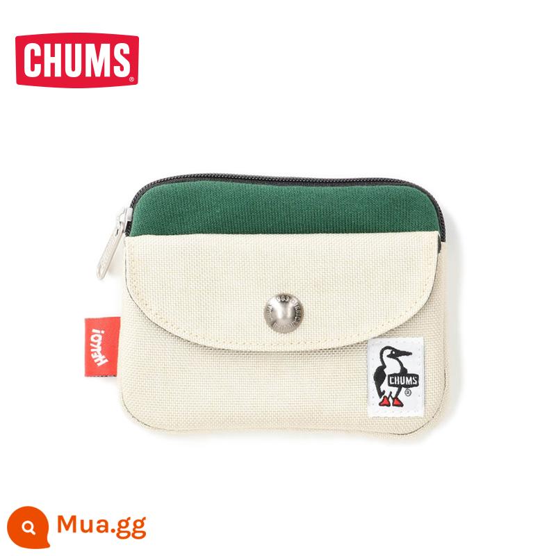 CHUMS/Qaqia Bird Xu hướng Nhật Bản Ngoài trời Thu đông Mới Ví đa năng CH60-2924 - Xanh/Trắng M088