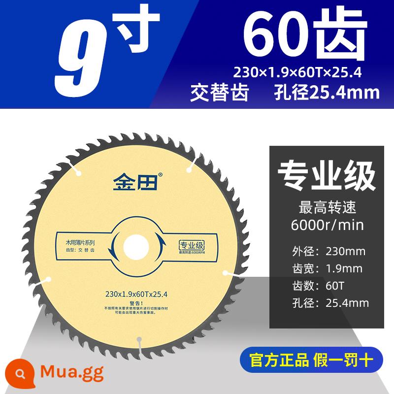 Tấm gỗ siêu mỏng cấp chuyên nghiệp Jintian Thang 79 inch răng phẳng bảng không sơn lưỡi cưa chế biến gỗ đặc biệt lưỡi cưa máy cắt tròn - Cấp chuyên nghiệp 230x1.9x60 răngx25.4