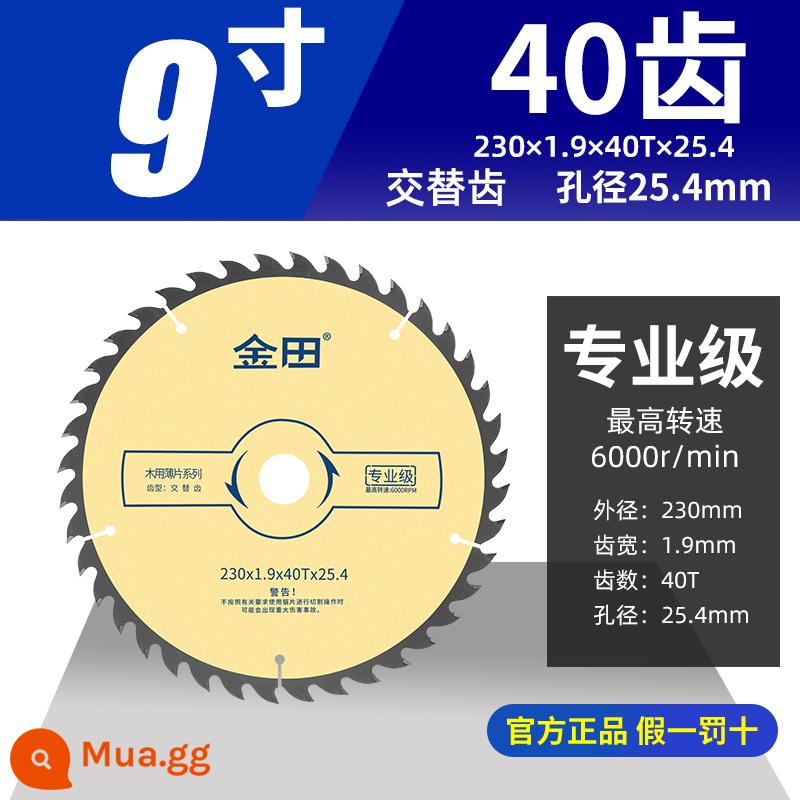 Tấm gỗ siêu mỏng cấp chuyên nghiệp Jintian Thang 79 inch răng phẳng bảng không sơn lưỡi cưa chế biến gỗ đặc biệt lưỡi cưa máy cắt tròn - Cấp chuyên nghiệp 230x1.9x40 răngx25.4