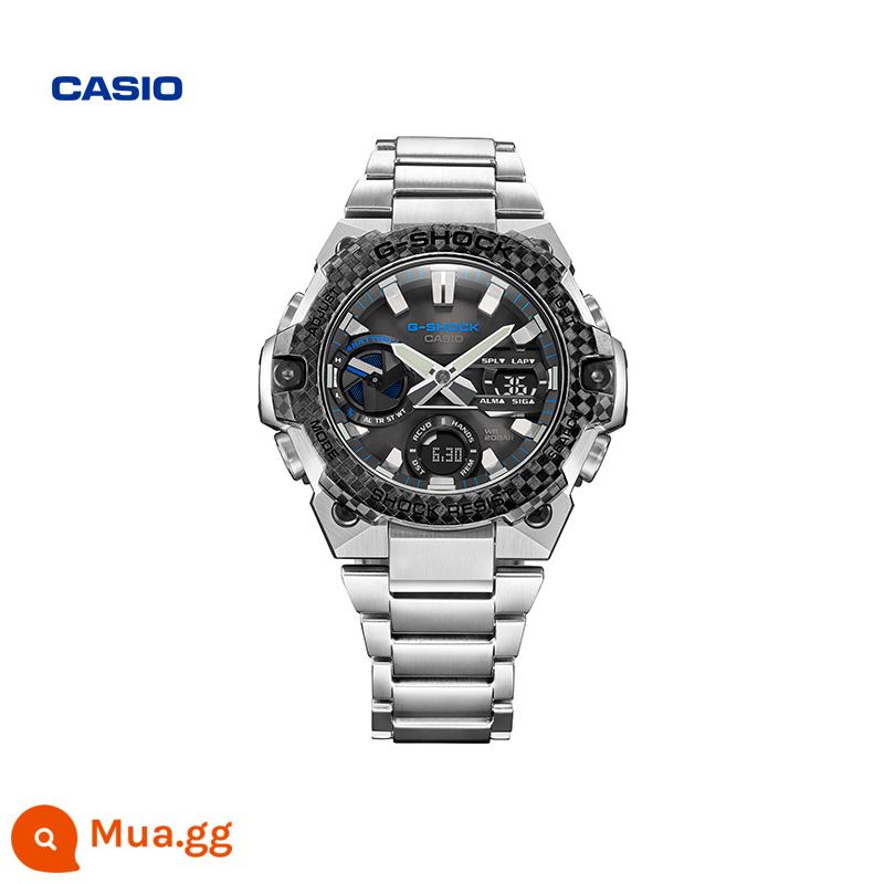 Đồng hồ CASIO nam GST Heart of Steel GSHOCK chính hãng năng lượng mặt trời Bluetooth Poseidon men GST400 - GST-B400XD-1A2PFT