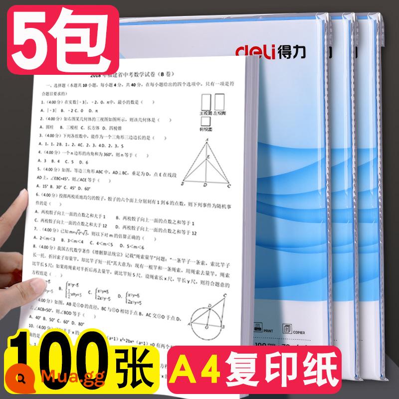 Giấy Photocopy Deli A4 Giấy Photocopy Túi Đeo Vai 100 Tờ Đồ Dùng Văn Phòng 70g Giấy Nháp Dày A3 Giấy Photocopy Sinh Viên Sử Dụng Giấy Deli to Play Grass Paper Nguyên Gói Giấy A4 Giấy Trắng Giá Cả Phải Chăng Gói Bán Buôn Miễn Phí Vận Chuyển - A4/năm gói 500 tờ