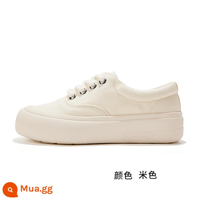 Feiyue/feiyue bánh mì giày vải giày nữ mùa xuân tất cả các trận đấu giản dị giày trắng hấp bun giày 548 - 548 màu be