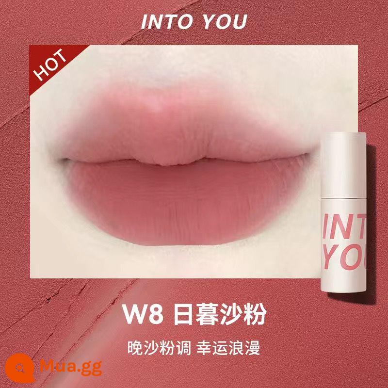 INTO YOU air lip bùn mỏng matte mềm sương nhung son môi men w6 làm trắng sinh viên vàoyouw1 - W8