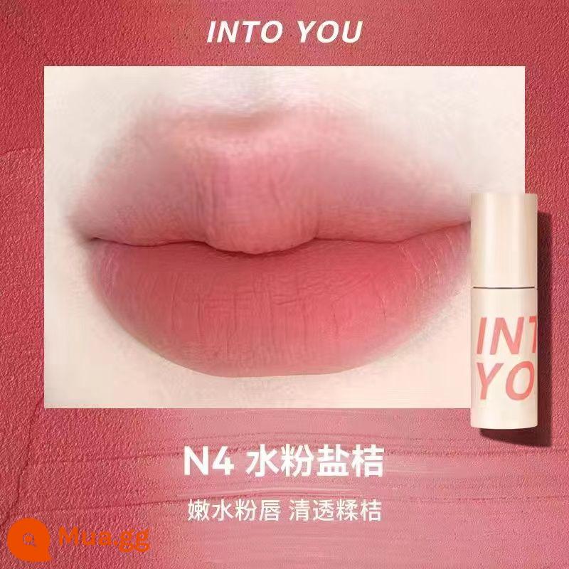 INTO YOU air lip bùn mỏng matte mềm sương nhung son môi men w6 làm trắng sinh viên vàoyouw1 - N4