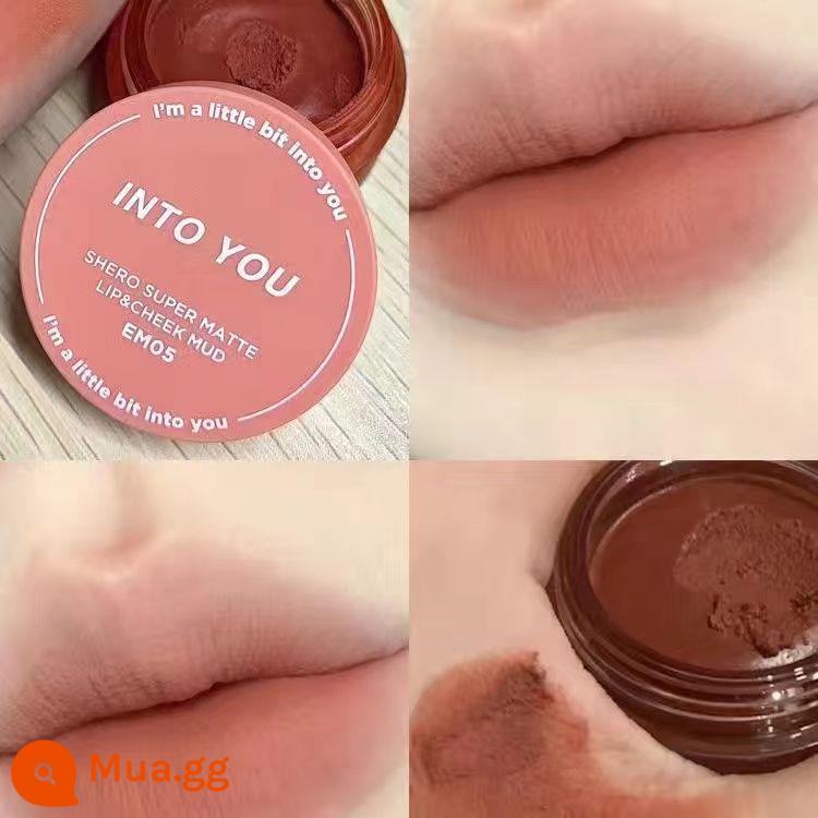 INTO YOU air lip bùn mỏng matte mềm sương nhung son môi men w6 làm trắng sinh viên vàoyouw1 - Đóng hộp EM05 tặng kèm cọ môi