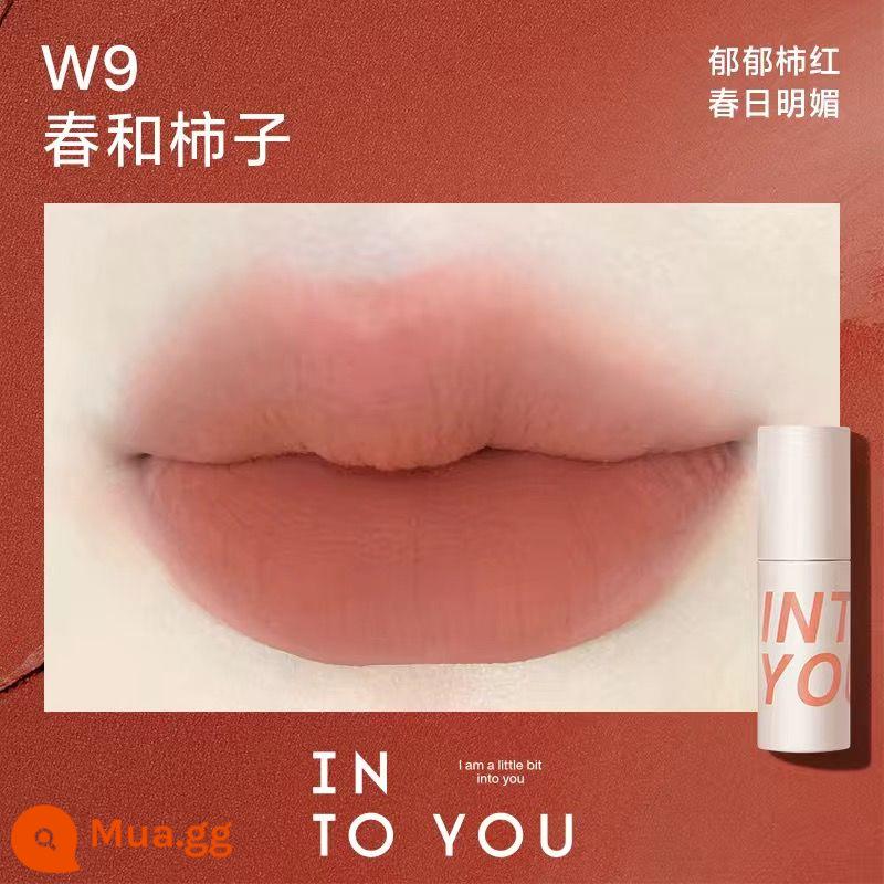 INTO YOU air lip bùn mỏng matte mềm sương nhung son môi men w6 làm trắng sinh viên vàoyouw1 - W9