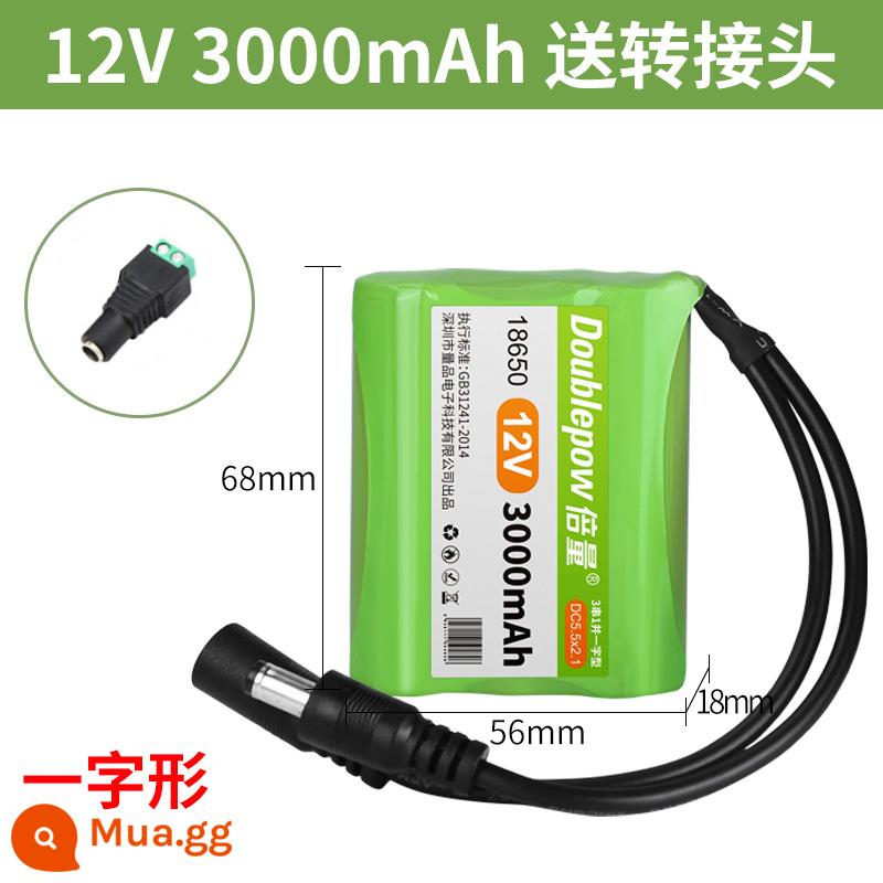 Thể tích gấp đôi 18650 pin lithium 3.7 v sạc dung lượng lớn 7.4 v máy hát âm thanh hộp đèn pha đa năng 12 v - 12V thẳng 3000mAH. Thêm vào danh sách yêu thích và nhận [Bộ chuyển đổi] miễn phí khi mua hàng.