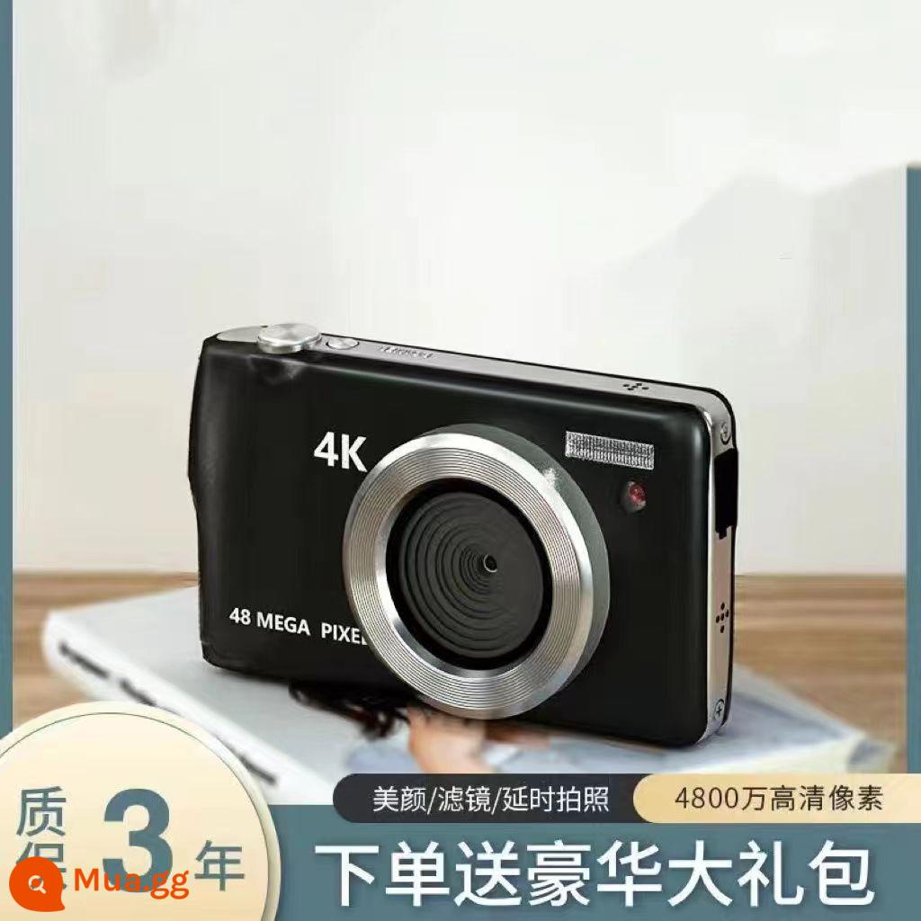 Sinh Viên Máy Ảnh Kỹ Thuật Số Retro CCD Khuôn Viên HD Di Động Nhỏ Vlog Camera Thẻ Vào Camera Quà Tặng - Chất lượng hình ảnh độ phân giải cao 4K [đen] vẻ đẹp + 20 bộ lọc, tuyệt vời cho ảnh chân dung và phong cảnh