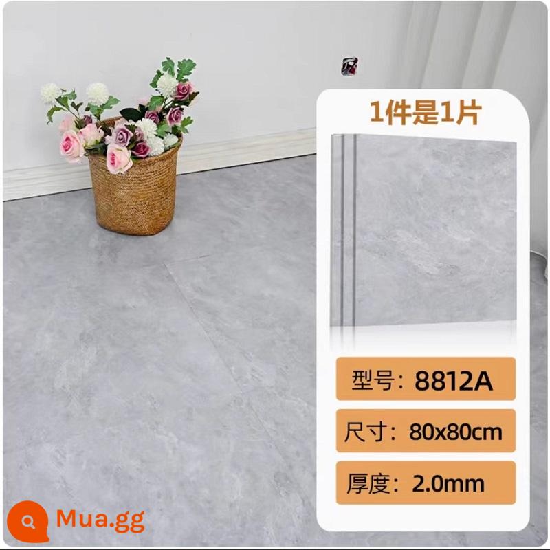 sàn nhựa pvc dán tự dính chịu mài mòn giả đá cẩm thạch terrazzo sàn da thương mại sàn dán cải tạo sàn - 8812A [Phong cách cực chất]-Tối thiểu 3 chiếc [kích thước 80*80]