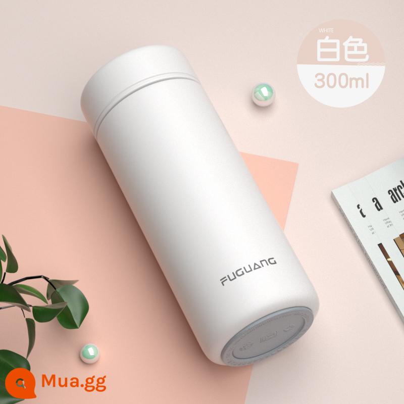 Fuguang Mini Cách Nhiệt Cốc Nữ Mùa Đông 316 Nam Di Động Nhỏ Gọn Bỏ Túi 200 Ml Mới Dung Tích Nhỏ Cốc Nước - Trắng 300ml [thép không gỉ 316]