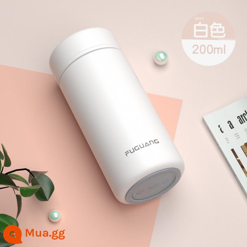 Fuguang Mini Cách Nhiệt Cốc Nữ Mùa Đông 316 Nam Di Động Nhỏ Gọn Bỏ Túi 200 Ml Mới Dung Tích Nhỏ Cốc Nước - Trắng 200ml [Thép không gỉ 316]