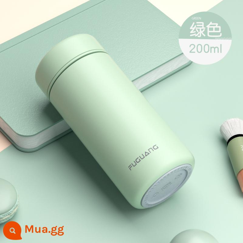 Fuguang Mini Cách Nhiệt Cốc Nữ Mùa Đông 316 Nam Di Động Nhỏ Gọn Bỏ Túi 200 Ml Mới Dung Tích Nhỏ Cốc Nước - Xanh 200ml [Thép không gỉ 316]