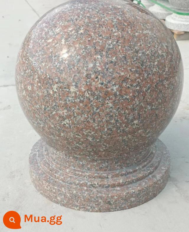 Quả bóng đá chắn đường Quả bóng tròn Bóng chặn xe khuôn viên trường vuông Đá bóng Đá bóng đá granite Đá cẩm thạch chặn xe Quả bóng đá - Đá granite đỏ đường kính 50CM (chưa bao gồm phí vận chuyển)