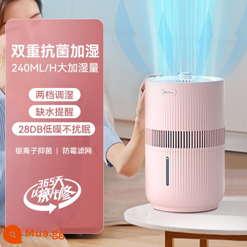 Máy Tạo Độ Ẩm Midea Không Sương Mù Nhà Tắt Tiếng Phòng Ngủ Bà Bầu Cho Bé Lọc Bụi Kháng Khuẩn Bay Hơi Máy Tạo Độ Ẩm Không Khí - Hồng