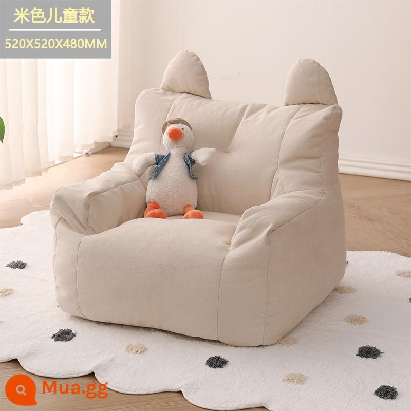 Sofa lười chiếu tatami đơn đôi lưới đỏ ins phong cách cho thuê nhà phòng ban công nằm sàn phòng ngủ sofa nhỏ - Màu trắng nhạt [kiểu trẻ em]