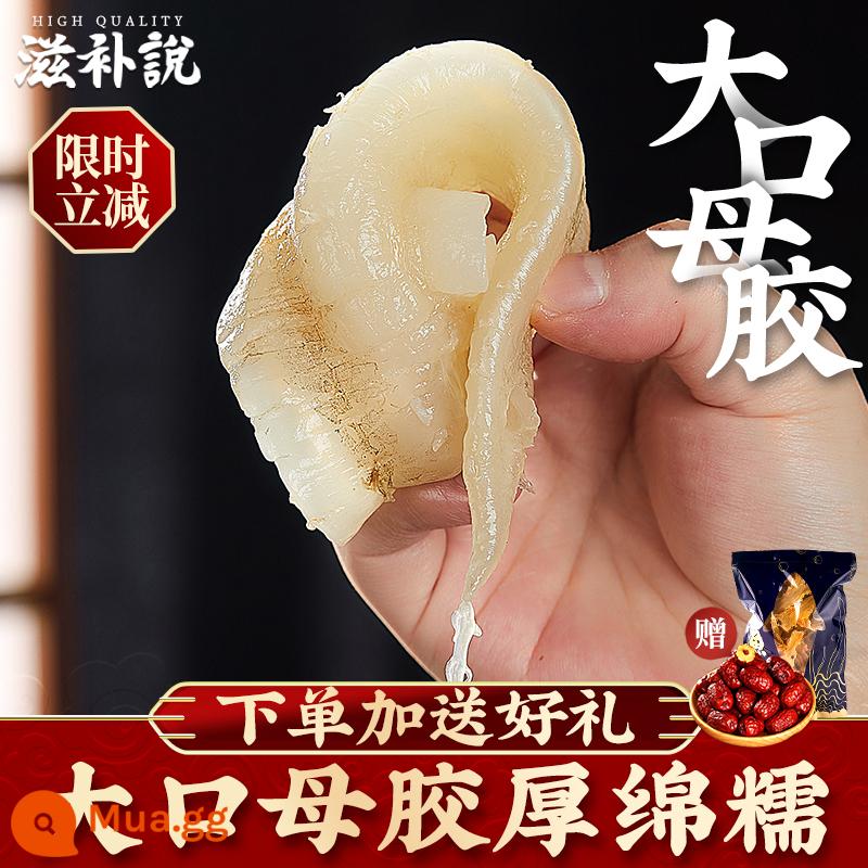 Hoa kẹo cao su khô Hàng khô chính hãng -Sea lớn miệng đỏ -Mouth Catfish Gel Gel, hoa trắng màu vàng croaker bụng mang thai Bổ sung - Mẫu cao cấp 8A (40 đầu masterbatch) 200g, khoảng 16 miếng