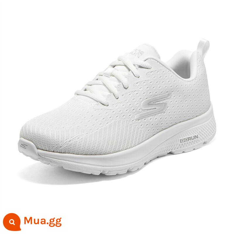 Giày SKECHERS nữ, giày mẹ, giày thể thao thoáng khí, giày chạy bộ cho người già, giày đi bộ, giày thường đế mềm, giày nữ cho người già - 128286-WHT trắng